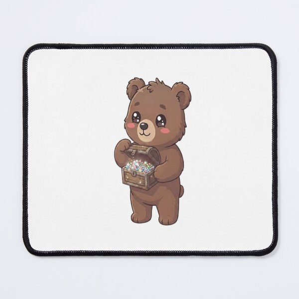Item preview, Cute Bear Holding Treasure Chest designed and sold by Ella_Sketch.