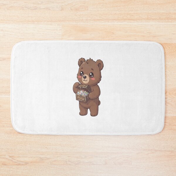 Item preview, Cute Bear Holding Treasure Chest designed and sold by Ella_Sketch.