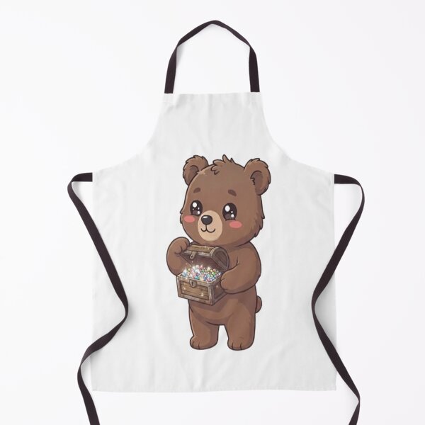 Item preview, Cute Bear Holding Treasure Chest designed and sold by Ella_Sketch.