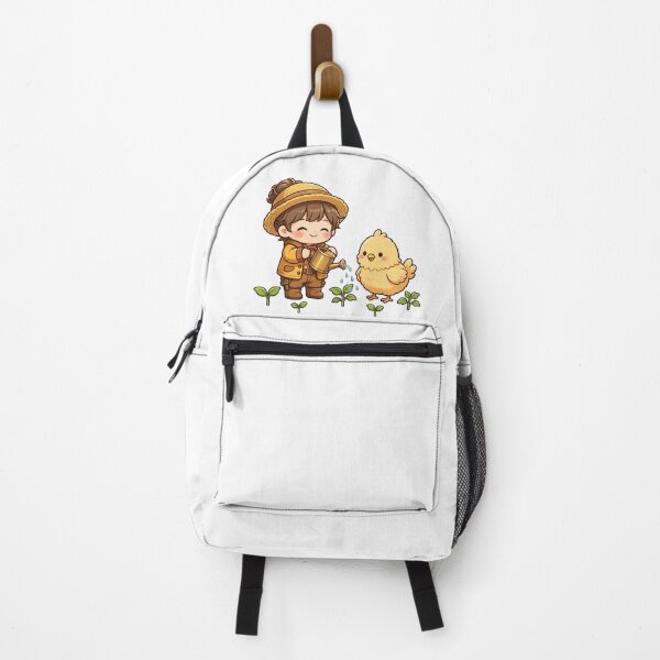 Item preview, Cozy Farming Sim Life - Kawaii Farm Boy and Chicken designed and sold by Fulaly.