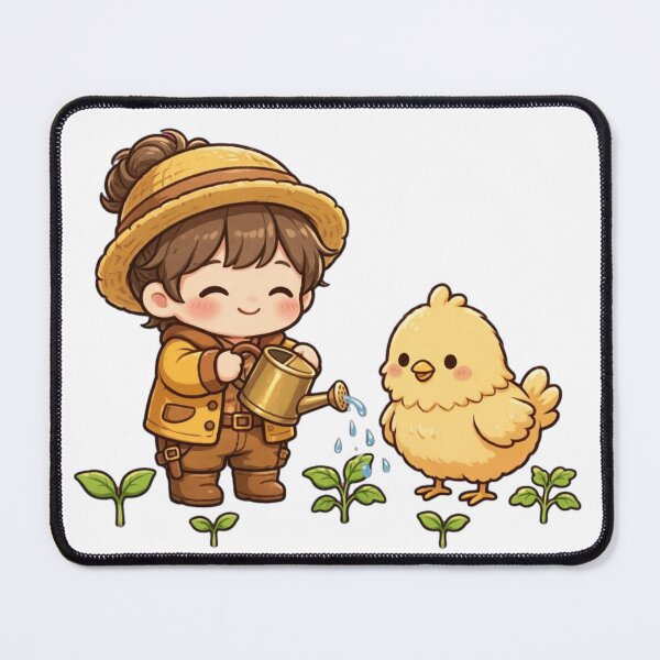 Item preview,  Cozy Farming Sim Life - Kawaii Farm Boy and Chicken designed and sold by Fulaly.