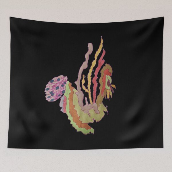 Item preview, The XYZ - Surreal Channeled Chicken Illustration designed and sold by energyoflove333.