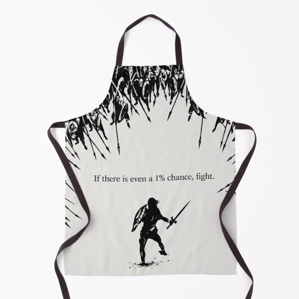 Item preview, If There Is Even A 1% Chance Fight | Epic Warrior Motivation | Black and White Manga Art | Stoic Quote Poster designed and sold by DESIGN DIMENSION .