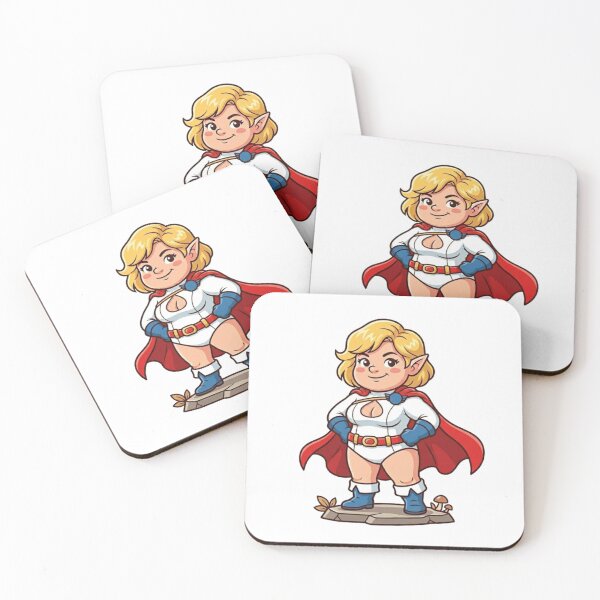 Item preview, Unstoppable Power Girl Garden Gnome designed and sold by Bad-Decisions-Designs.