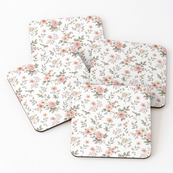 Item preview, Blush Floral Bloom – Romantic Pink Flower Pattern designed and sold by MySthore.
