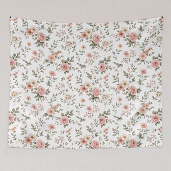 Item preview, Blush Floral Bloom – Romantic Pink Flower Pattern designed and sold by MySthore.