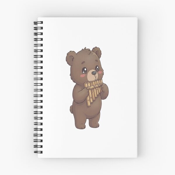 Item preview, Cute Bear Playing Pan Flute designed and sold by Ella_Sketch.