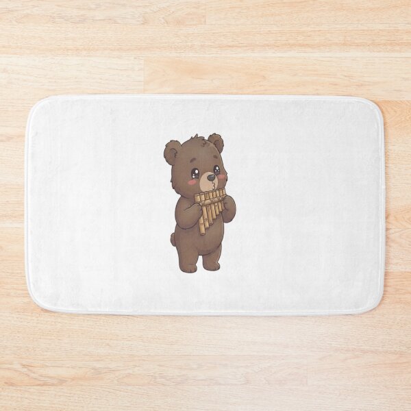 Item preview, Cute Bear Playing Pan Flute designed and sold by Ella_Sketch.