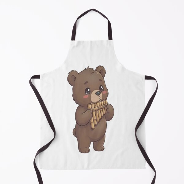 Item preview, Cute Bear Playing Pan Flute designed and sold by Ella_Sketch.