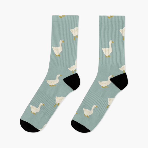Item preview, Waddling Geese on Soft Sage Blue designed and sold by Ema Tudose.