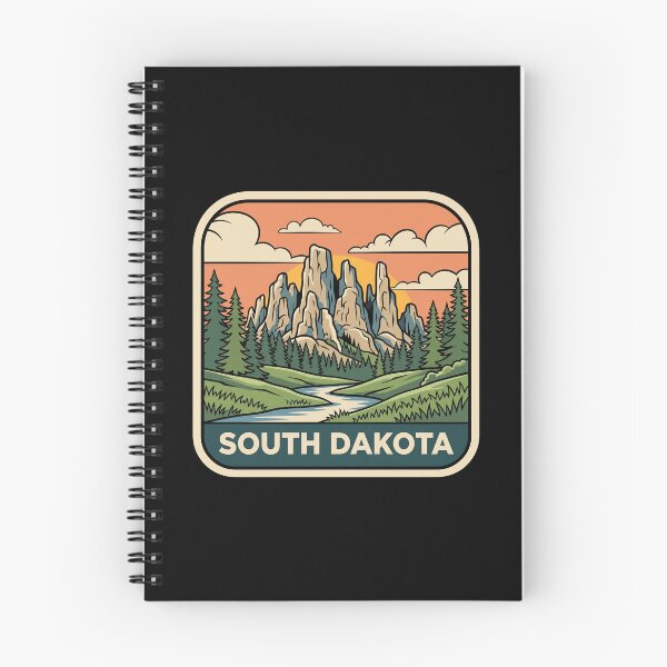 Item preview, Retro South Dakota Badlands Black Hills Travel Badge  designed and sold by Paper Drip.