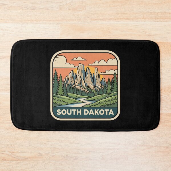 Item preview, Retro South Dakota Badlands Black Hills Travel Badge  designed and sold by Paper Drip.