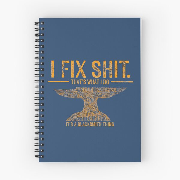 Item preview, I Fix Shit - it’s a Blacksmith thing designed and sold by Giiniw-Ikwe.