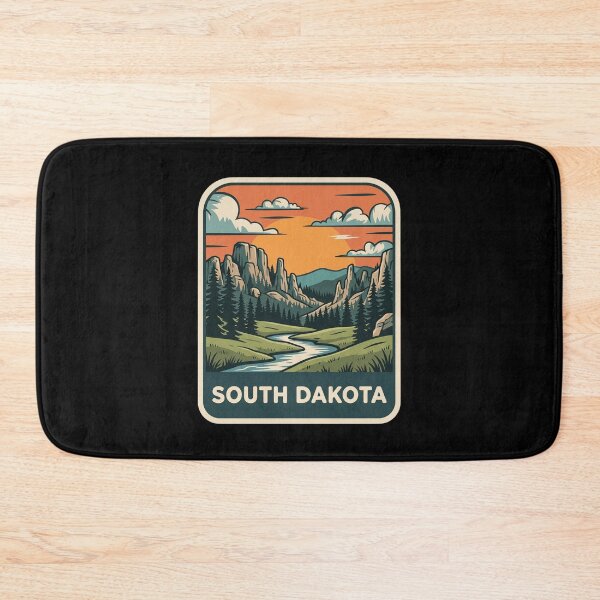 Item preview, Retro South Dakota Badlands Black Hills Travel Badge   designed and sold by Paper Drip.