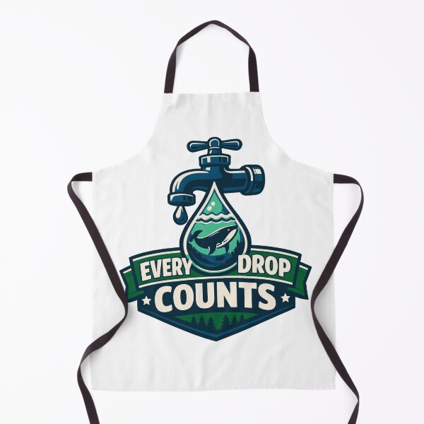 Item preview, Every Drop Counts Water Conservation Whale Earth Day designed and sold by Nuvoro Eco Awareness.