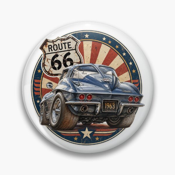 Item preview, Route 66 Classic 1963 Corvette American Road Legend designed and sold by Wilcox PhotoArt.
