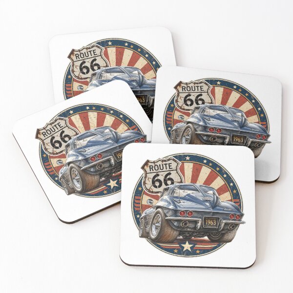 Item preview, Route 66 Classic 1963 Corvette American Road Legend designed and sold by Wilcox PhotoArt.