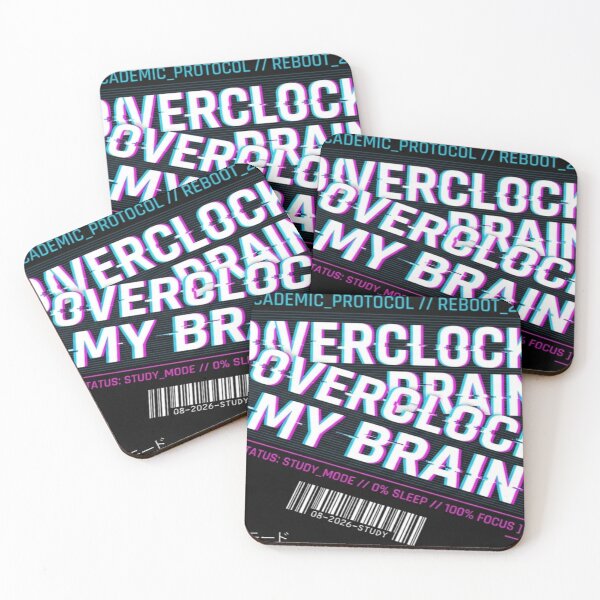 Item preview, Overclock My Brain Back To School Techwear Aesthetic designed and sold by RoyalPrime.