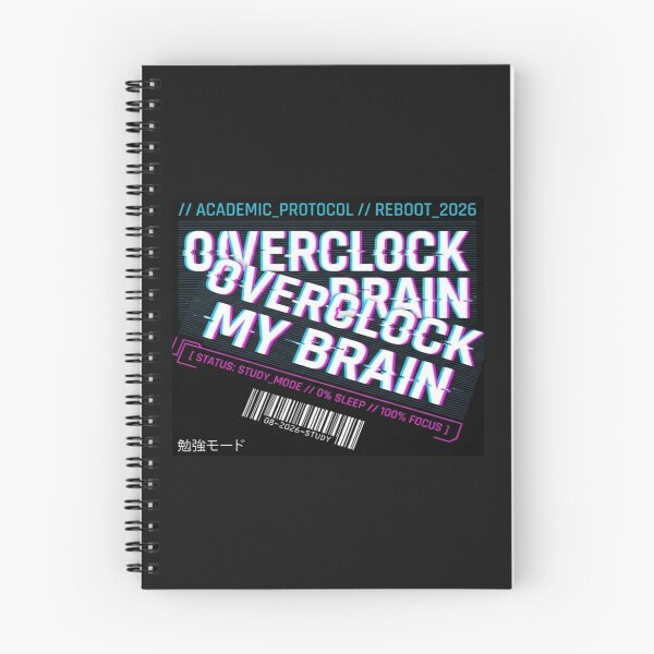 Item preview, Overclock My Brain Back To School Techwear Aesthetic designed and sold by RoyalPrime.