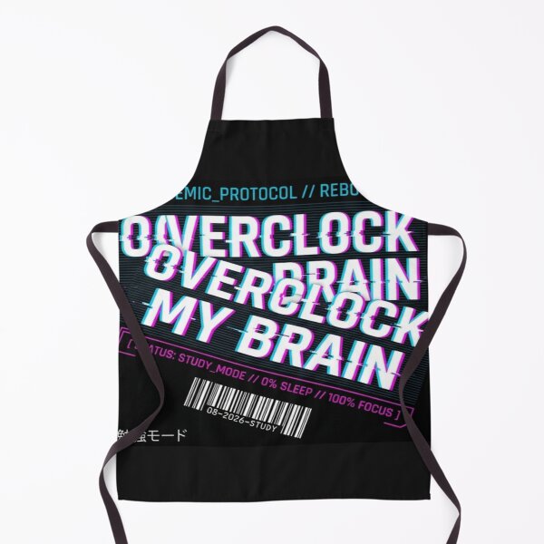 Item preview, Overclock My Brain Back To School Techwear Aesthetic designed and sold by RoyalPrime.