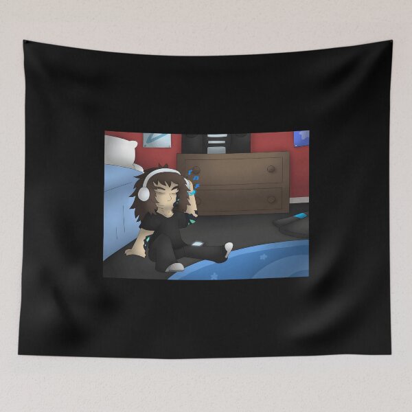 Item preview, Chilling with Headphones in a Cozy Room designed and sold by J-Mindful.