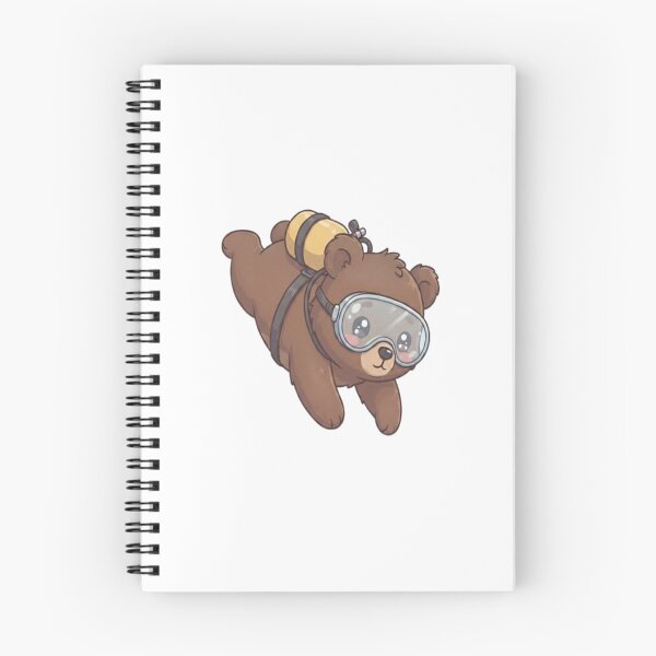 Item preview, Cute Bear Scuba Diving Underwater designed and sold by Ella_Sketch.