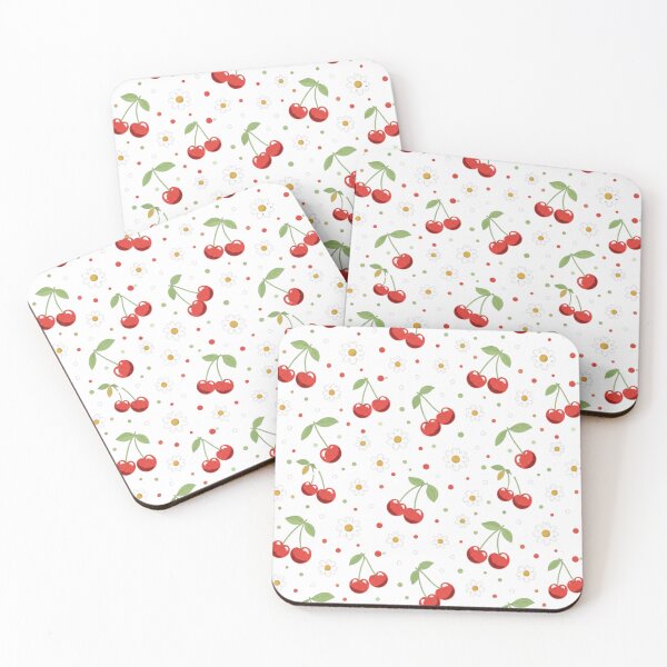 Item preview, Cherry Picnic – Cute Cherry & Daisy Pattern designed and sold by MySthore.