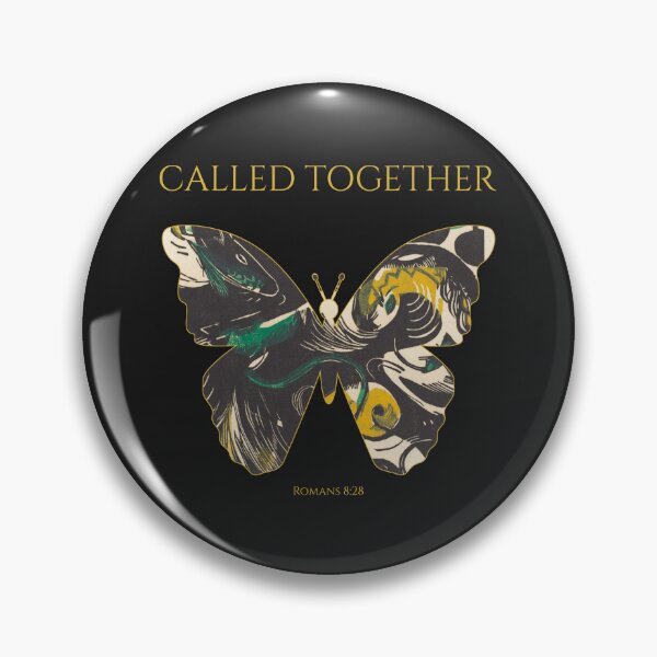 Item preview, Called Together Romans 8:28 Christian Butterfly – One Body Bible Verse Art designed and sold by KittenAndCo.