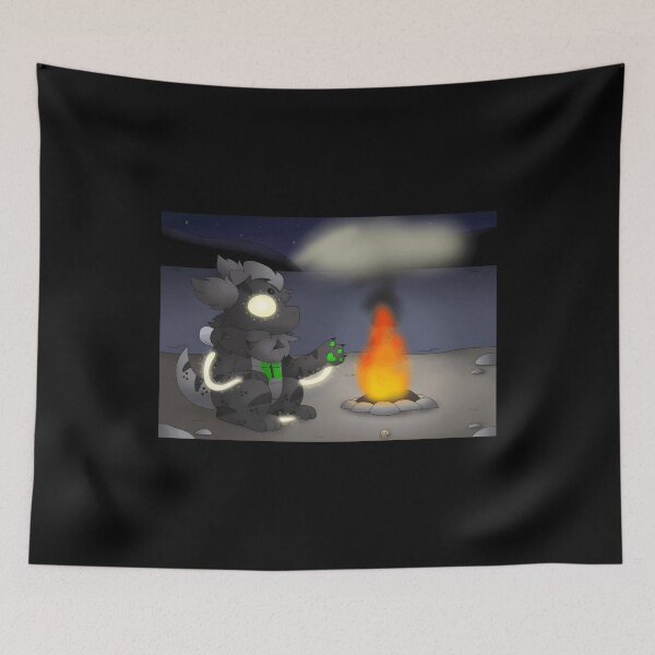 Item preview, Cozy Campfire Night with a Furry Character designed and sold by TomatiLove.