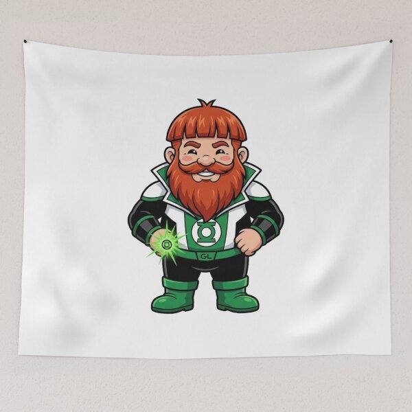 Item preview, Unpredictable Guy Gardner Garden Gnome designed and sold by Bad-Decisions-Designs.