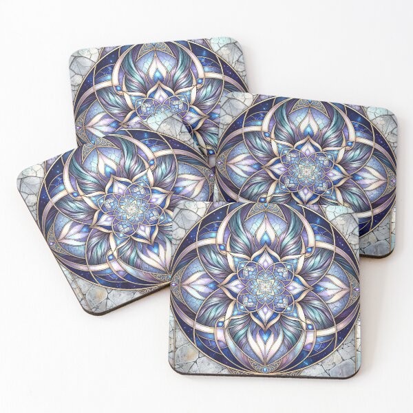 Item preview, Art Nouveau Blue Mandala  designed and sold by Frackxion.