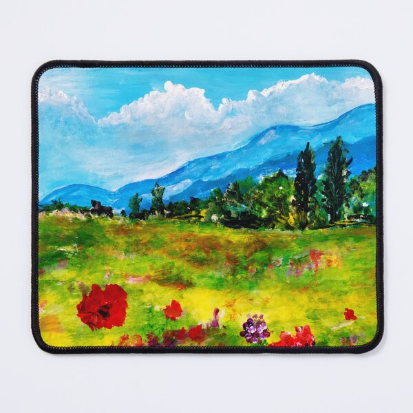 Item preview, Azure Horizons | Acrylic Landscape Painting designed and sold by CharismaticMindArt.
