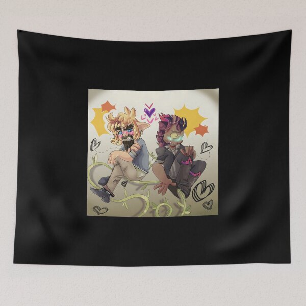 Item preview, Emotional Duo Illustration with Vines and Hearts designed and sold by TomatiLove.