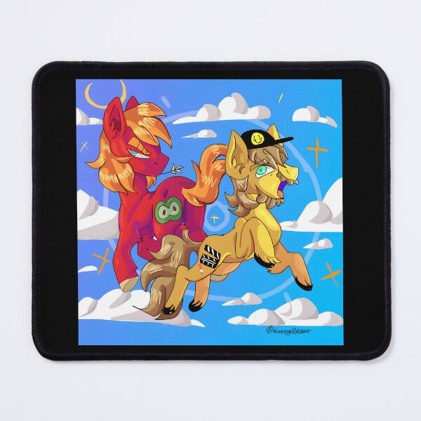 Item preview, Colorful Cartoon Pony Duo in the Sky designed and sold by TomatiLove.