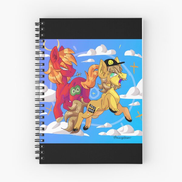 Item preview, Colorful Cartoon Pony Duo in the Sky designed and sold by TomatiLove.