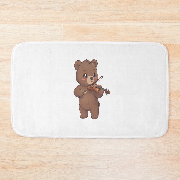 Item preview, Cute Bear Playing Violin Instrument designed and sold by Ella_Sketch.