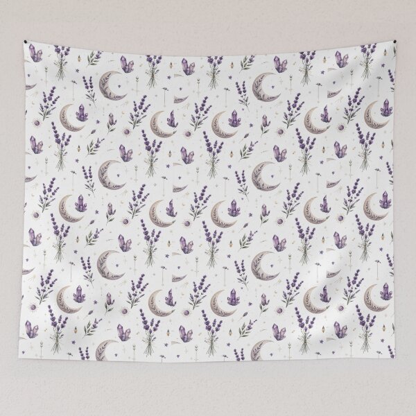 Item preview, Lavender Moon Magic – Celestial Witchy Pattern designed and sold by MySthore.