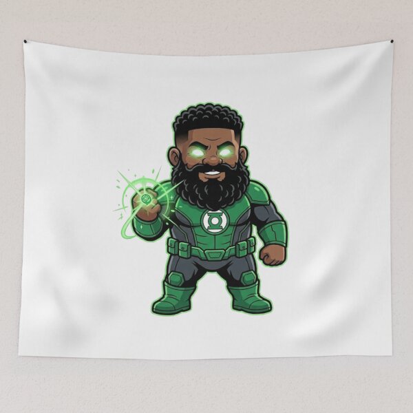 Item preview, John Stewart Green Lantern Garden Gnome designed and sold by Bad-Decisions-Designs.