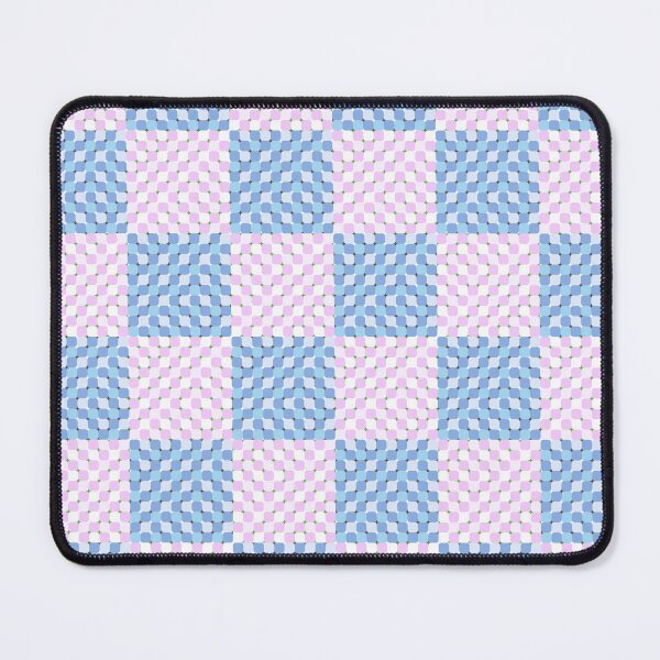 Item preview, Pink & Blue Optical Illusion Checkerboard designed and sold by OddBloomPNG.