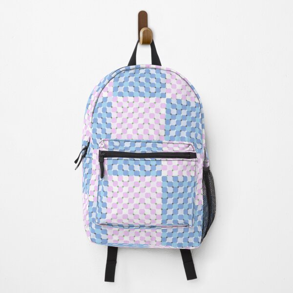 Item preview, Pink & Blue Optical Illusion Checkerboard designed and sold by OddBloomPNG.