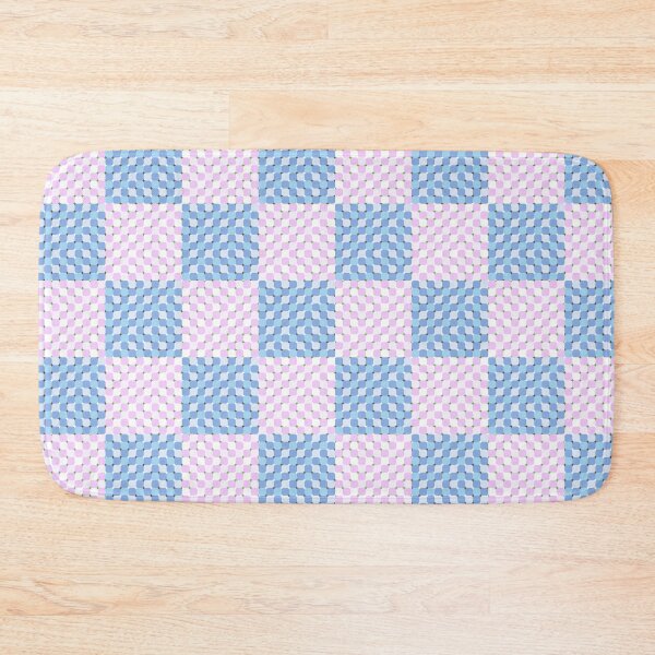 Item preview, Pink & Blue Optical Illusion Checkerboard designed and sold by OddBloomPNG.