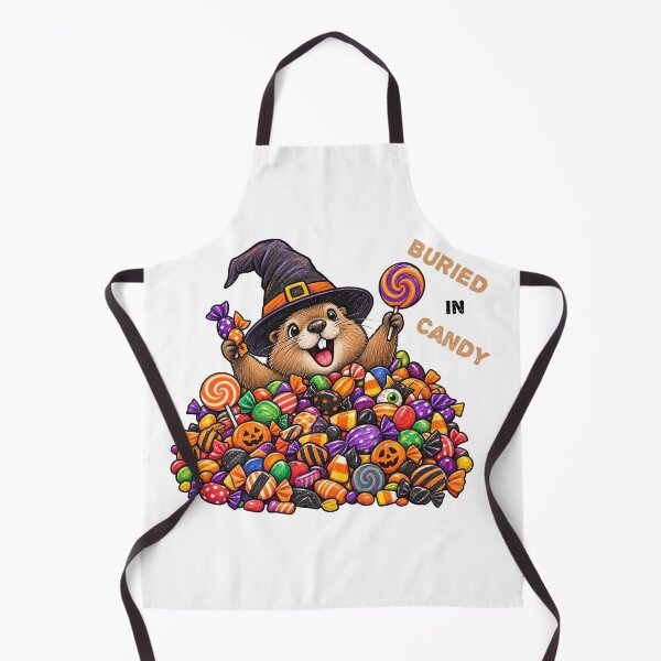 Item preview, Buried in Candy – Funny Groundhog Halloween Candy Design designed and sold by Buli89.
