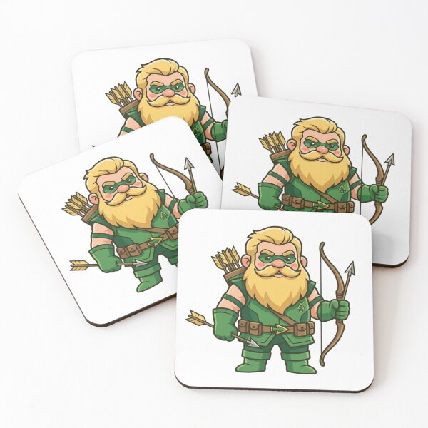 Artikelvorschau, Emerald Archer Green Arrow Garden Gnome entworfen und verkauft von Bad-Decisions-Designs.
