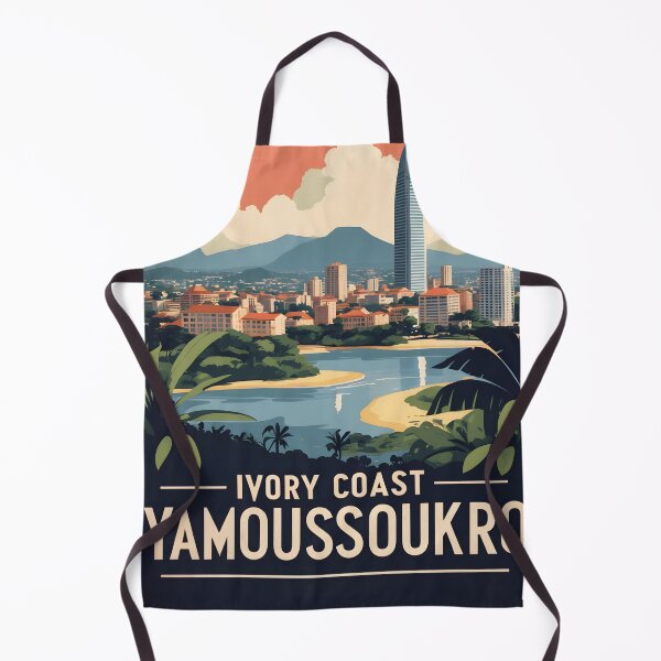 Item preview, Yamoussoukro Ivory Coast Vintage Travel designed and sold by TravelersGems.