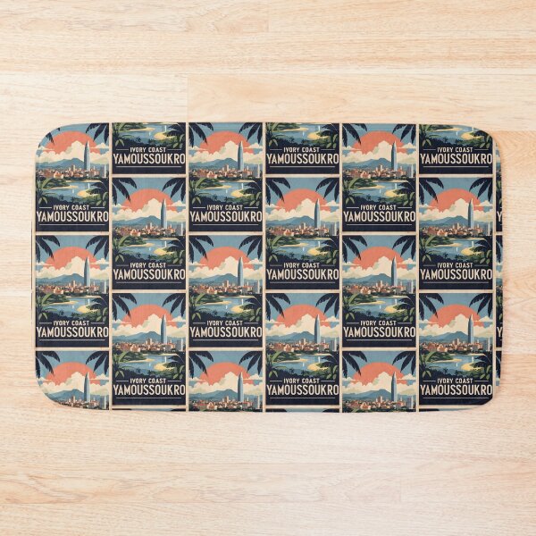 Item preview, Yamoussoukro Ivory Coast Vintage Travel designed and sold by TravelersGems.