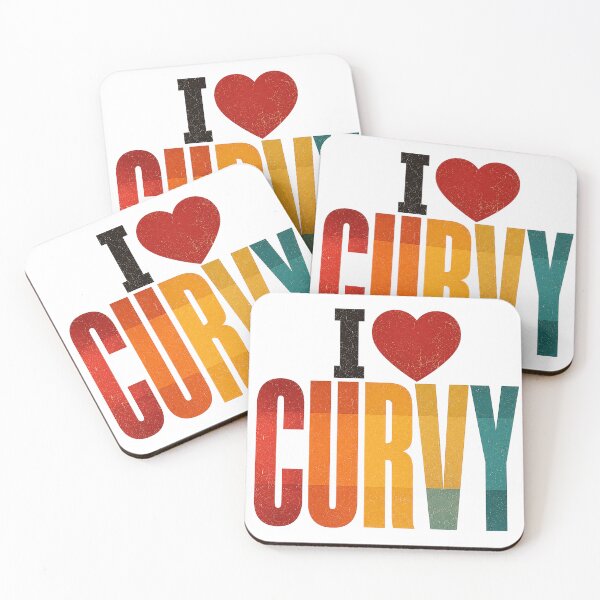 Item preview, I Love Curvy Retro Rainbow Stripe Curvy Pride Vintage designed and sold by ZIGLWORKS.