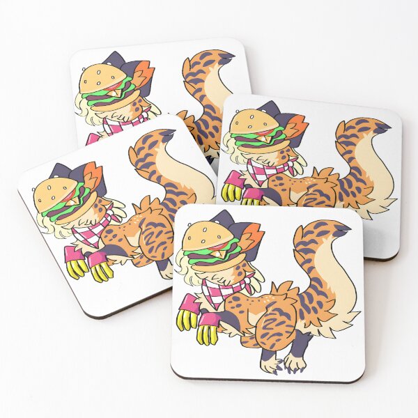 Item preview, Whimsical Tiger-Patterned Creature with Burger Hat designed and sold by PeaceTypo.