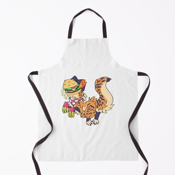 Item preview, Whimsical Tiger-Patterned Creature with Burger Hat designed and sold by PeaceTypo.