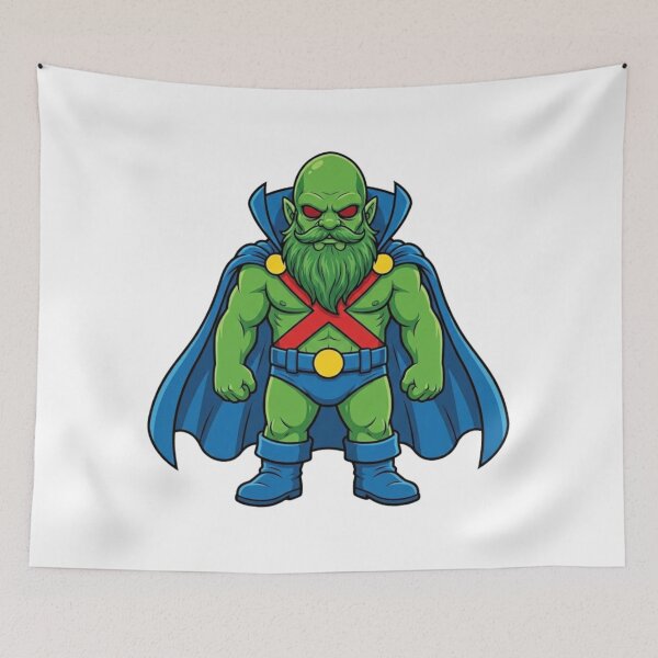 Item preview, Telepathic Martian Manhunter Garden Gnome designed and sold by Bad-Decisions-Designs.