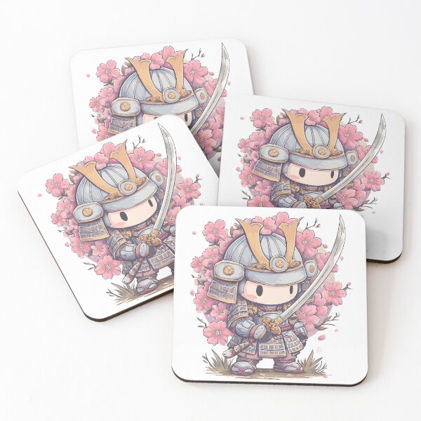 Item preview, Cute chibi samurai warrior designed and sold by cutemakerotart.